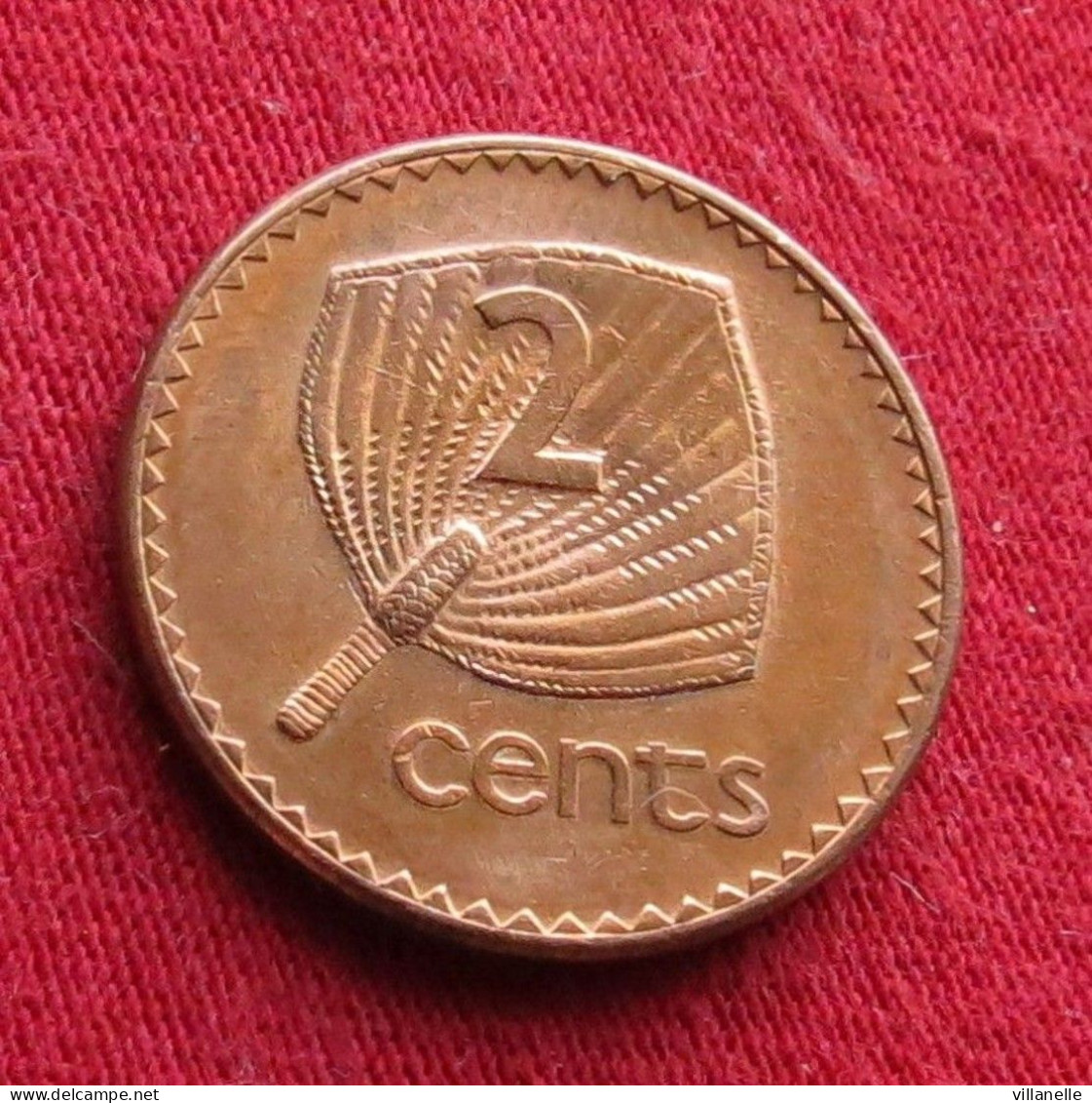 Fiji 2 Cents 1990 KM# 50a *VT - Fidji