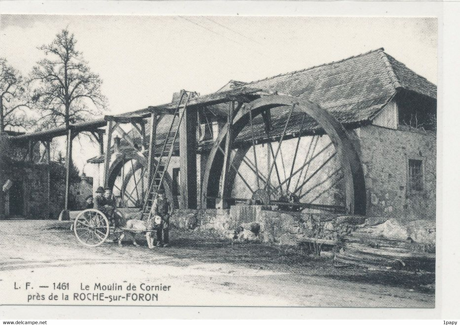 74 Hte Savoie - Annecy - Salon Carte Postale - Repro  La Roche Sur Foron Moulin De Cornier Attelage Chien - La Roche-sur-Foron