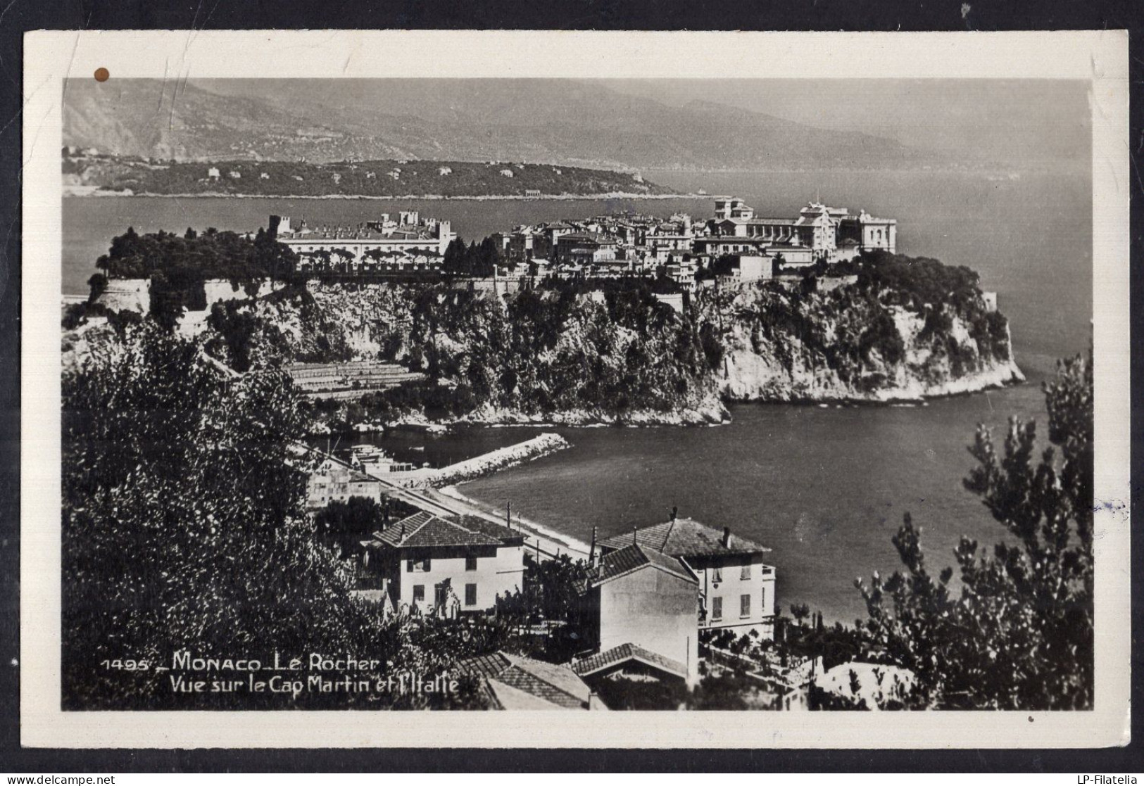 Monaco - 1948 - Le Rocher - Vue Sur Le Cap Martin Et L'Italie - Port