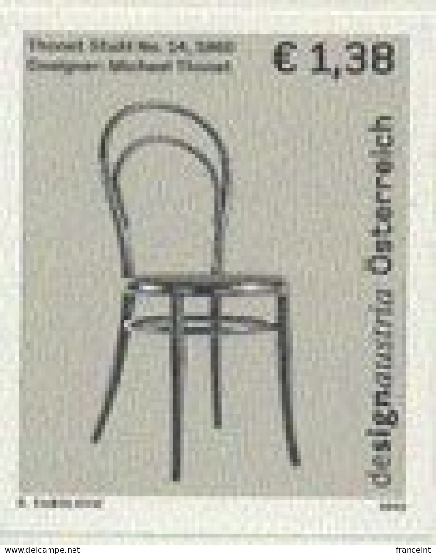 AUSTRIA(2004) Chair. Black Print. Design Austria. - Proofs & Reprints