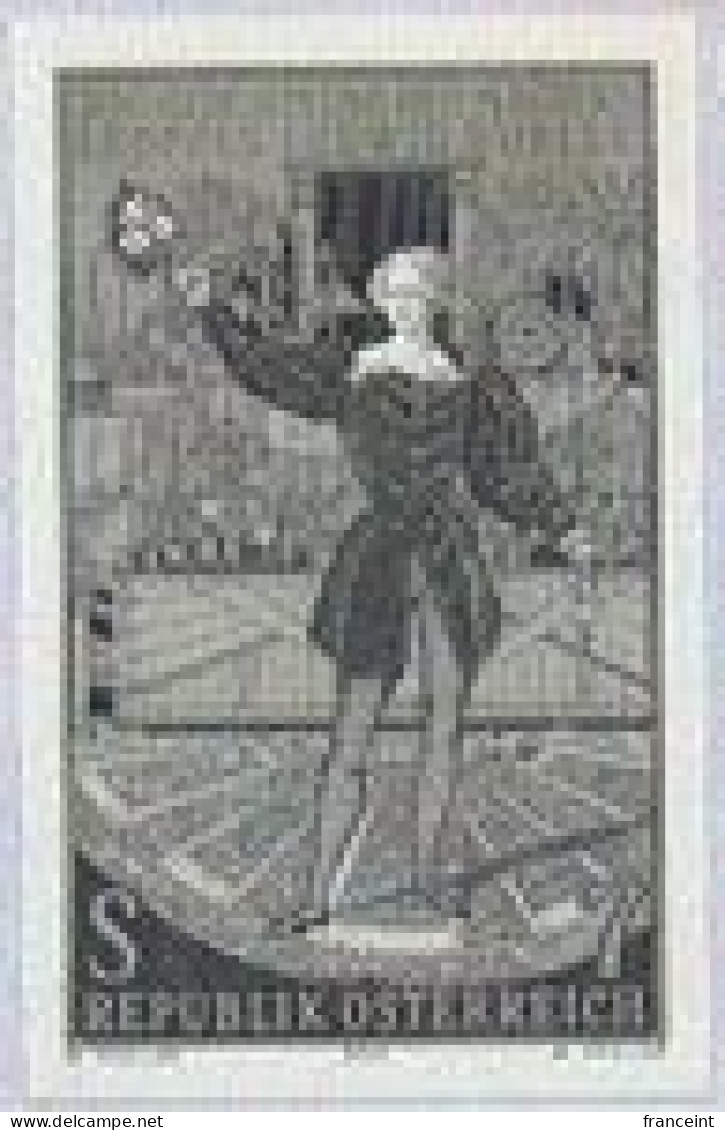 AUSTRIA(2001) Leopold Ludwig Dobler. Black Print. German Magician Who First Used Electricity For His Illusions. Scott No - Proofs & Reprints