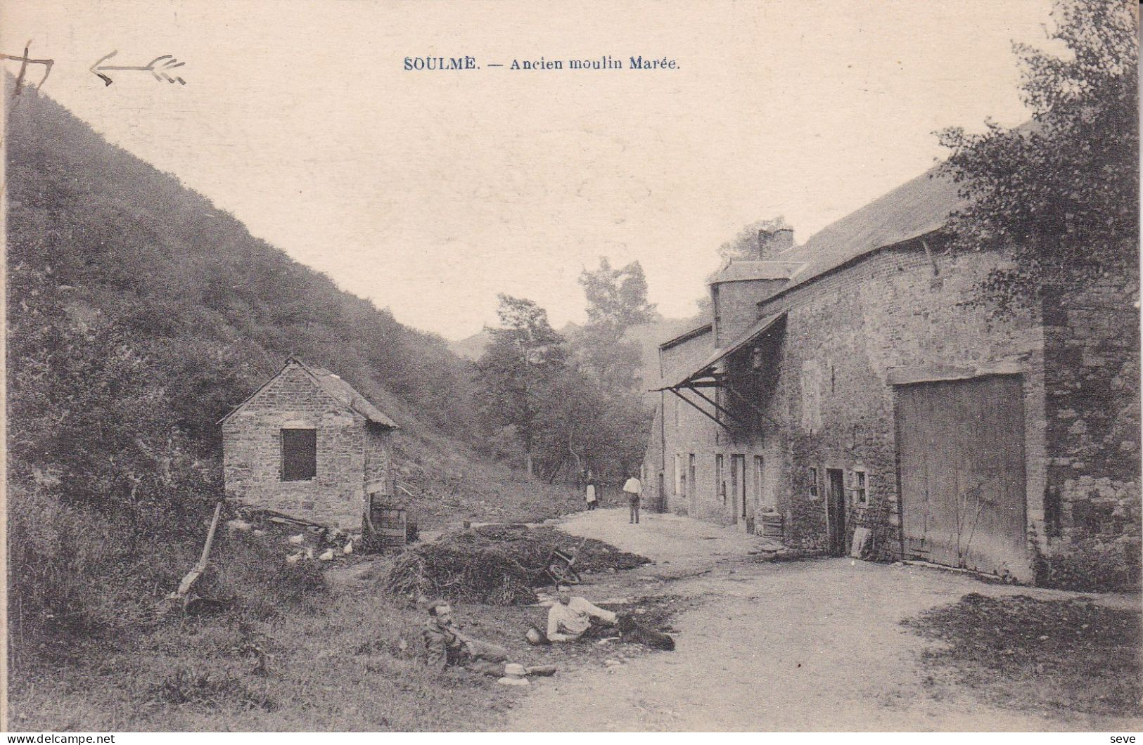 SOULME Ancien Moulin Marée Postée Vers Liège En 1921 DOISCHE - Doische