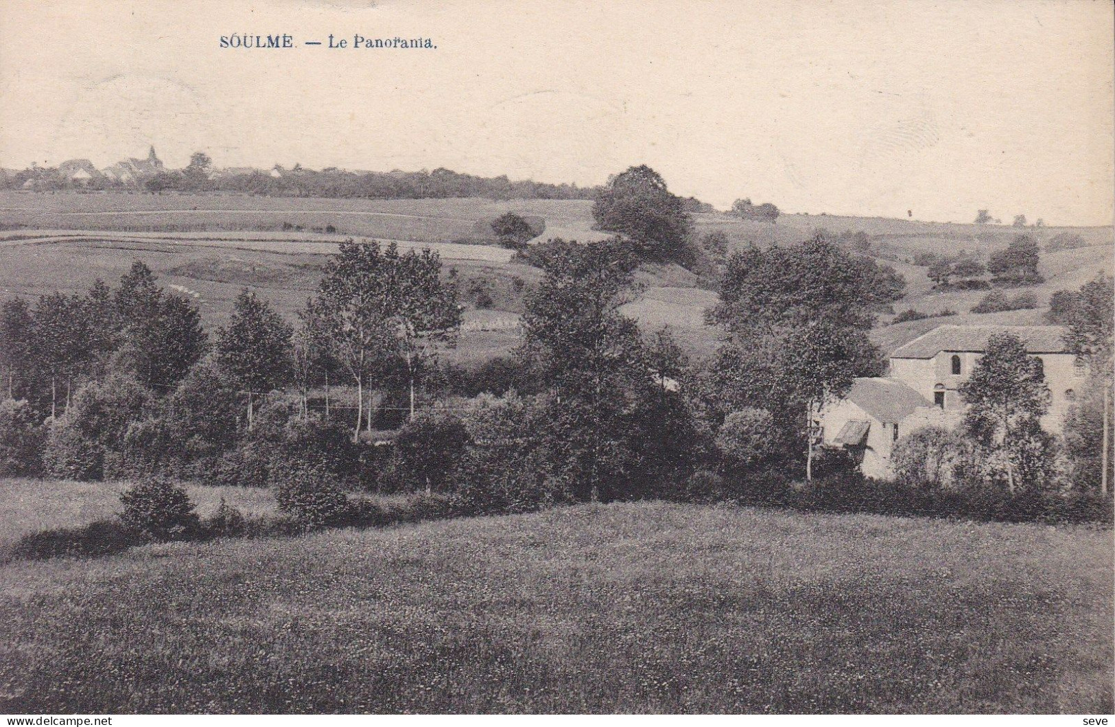 SOULME Le Panorama Postée Vers Liège En Juillet 1921 DOISCHE - Doische