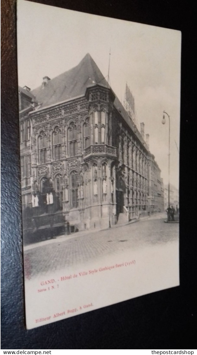 Gand. - GENT Hôtel De Ville Style Gothique Fleuri EARLY UNUSED GOTHIC ARCHITECTURE - Gent