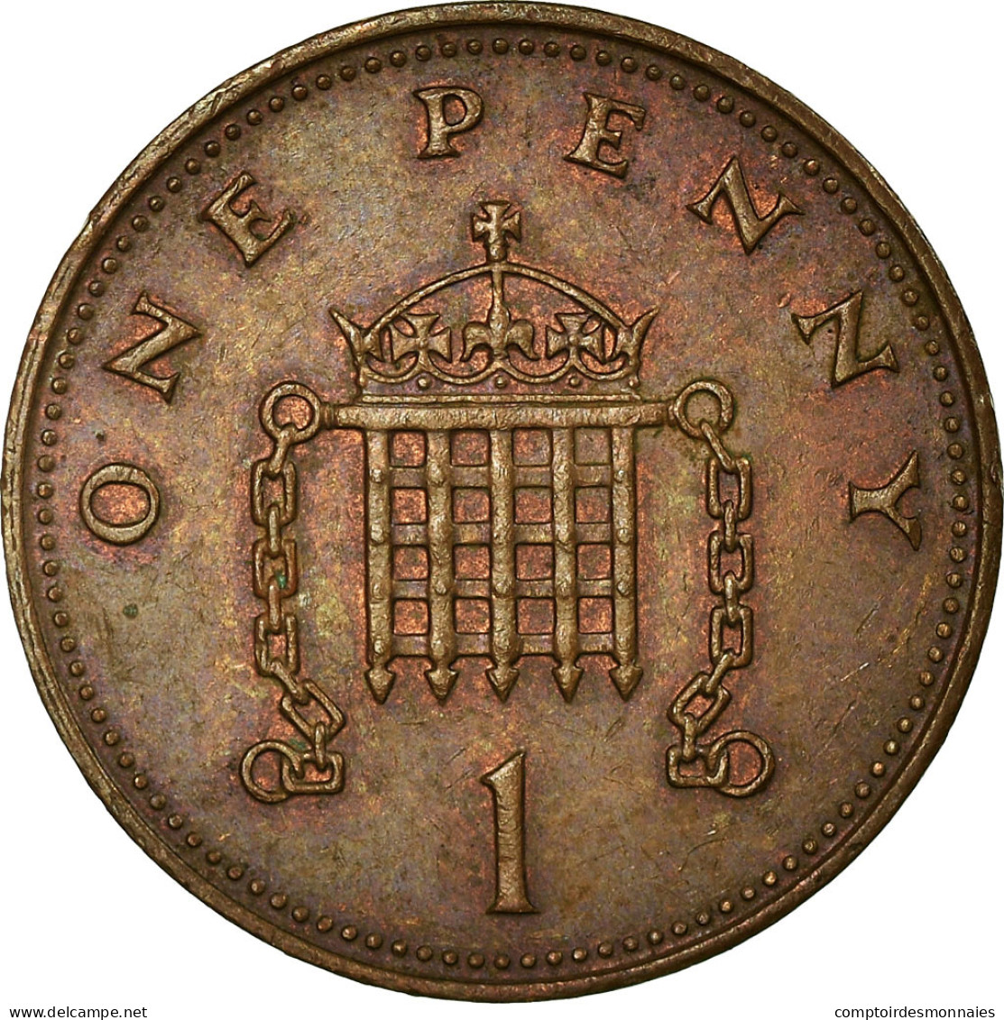 Monnaie, Grande-Bretagne, Elizabeth II, Penny, 1985, TB+, Bronze, KM:935 - 1 Penny & 1 New Penny