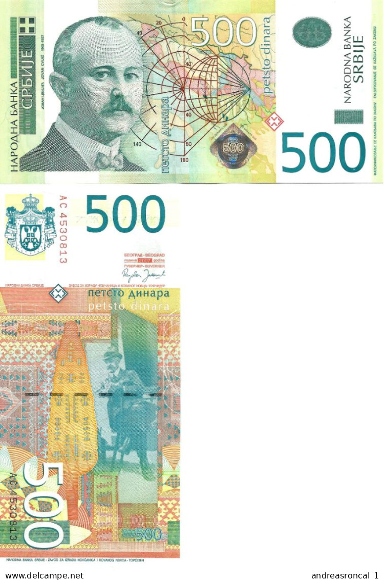 Serbia 500 Dinars 2007 P-51 UNC - Serbien