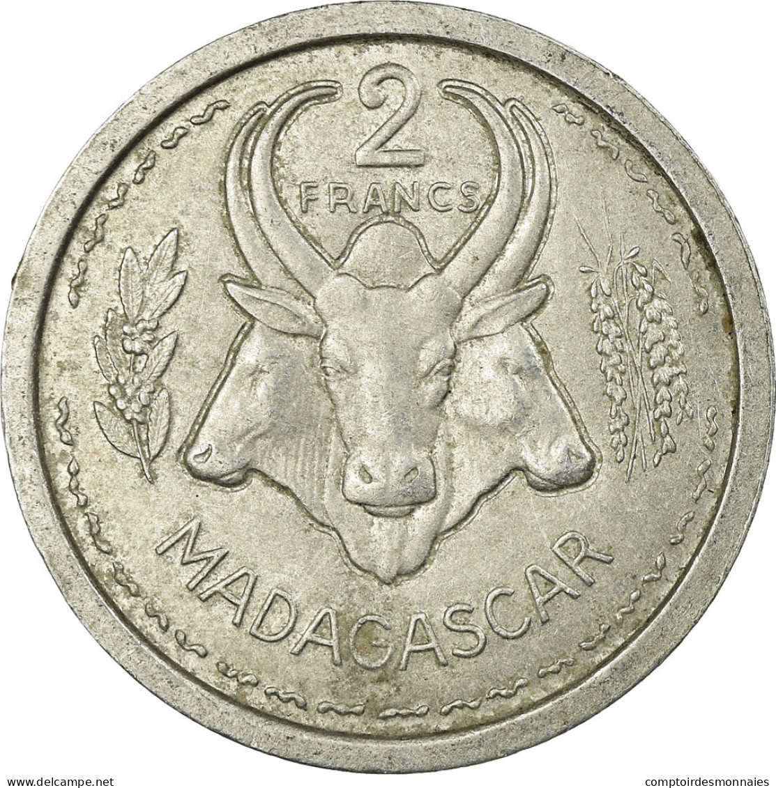 Monnaie, Madagascar, 2 Francs, 1948, Paris, TTB, Aluminium, KM:4 - Madagaskar