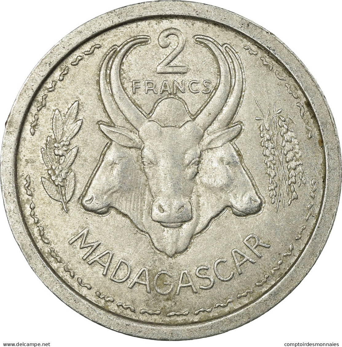 Monnaie, Madagascar, 2 Francs, 1948, Paris, TTB, Aluminium, KM:4 - Madagascar