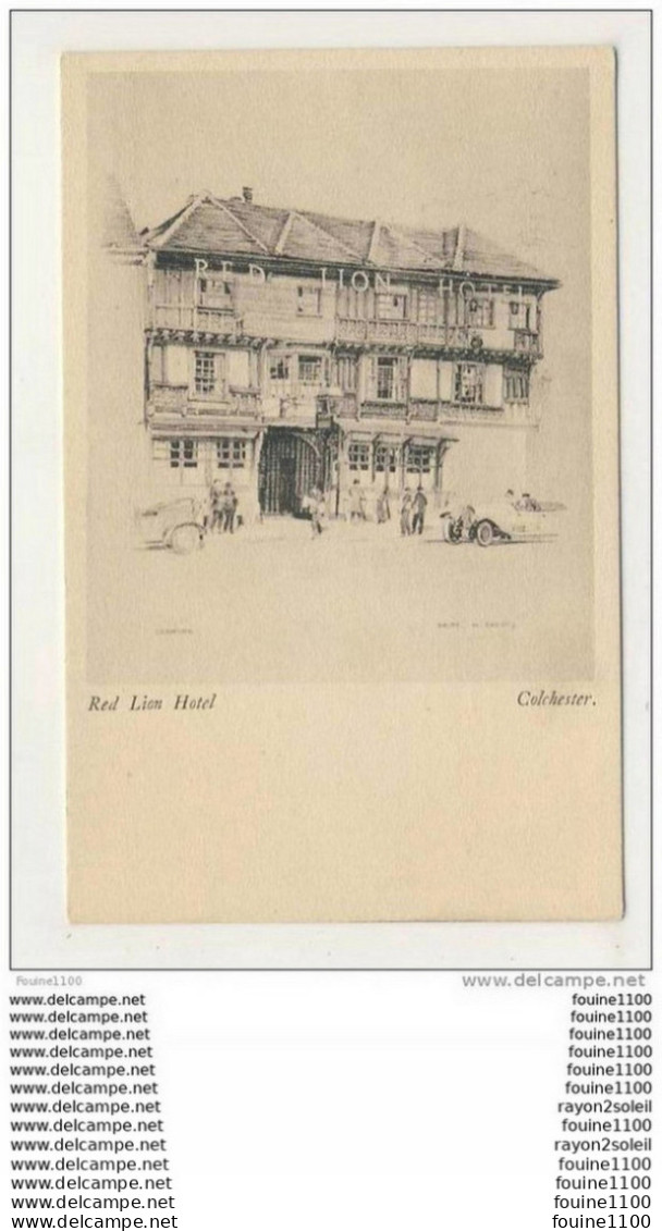 Red Lion Hotel Colchester  ( Dessin Illustration )( Recto Verso ) - Colchester