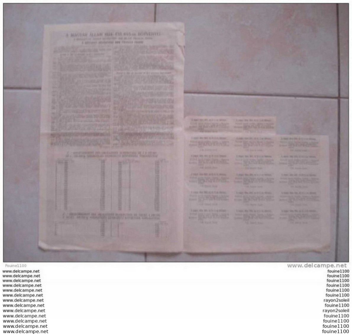 Action Obligation Au Porteur  De L' état Hongrois 1924 ( Hongrie ) ( Voir Les 3 Scanns Recto Verso ) - Rusland