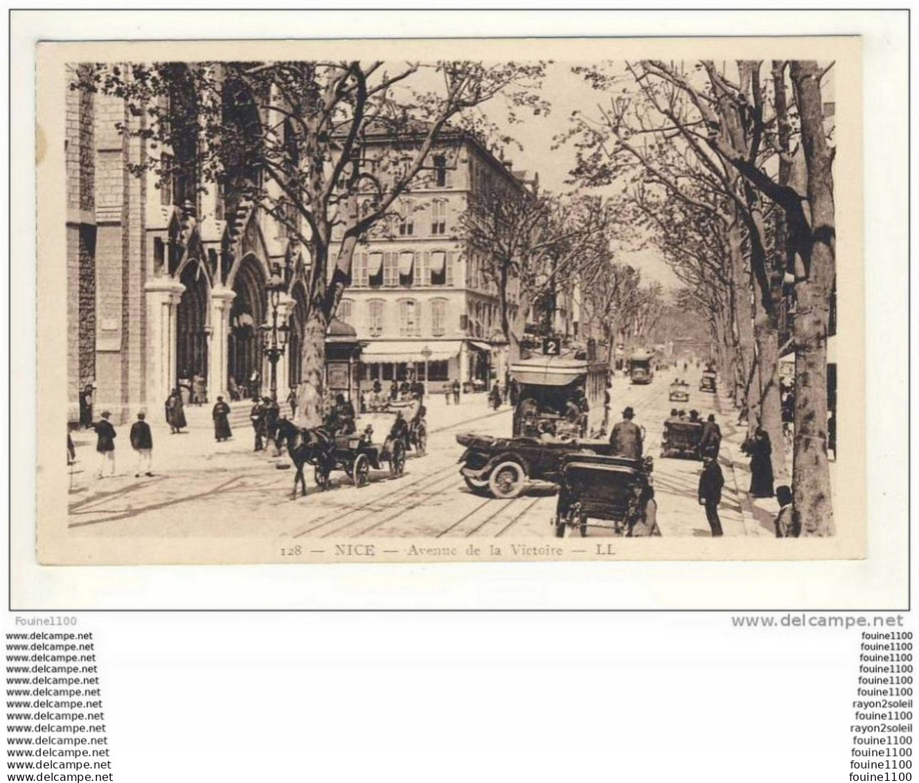 Carte De Nice Avenue De La Victoire ( Tramway ) - Straßenverkehr - Auto, Bus, Tram