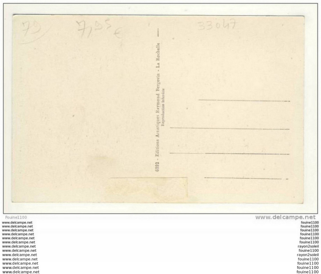 Carte De Coulonges Sur L' Autize Portail Roman De L' église - Coulonges-sur-l'Autize