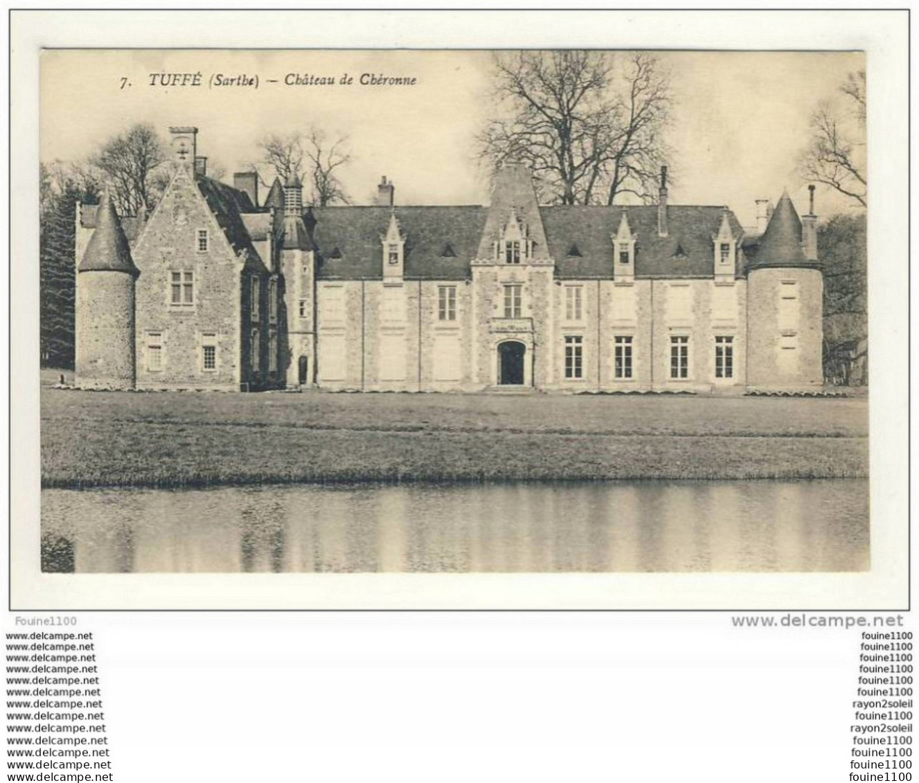 Carte De Tuffé Château De Chéronne  ( Peu Courante ) - Tuffe