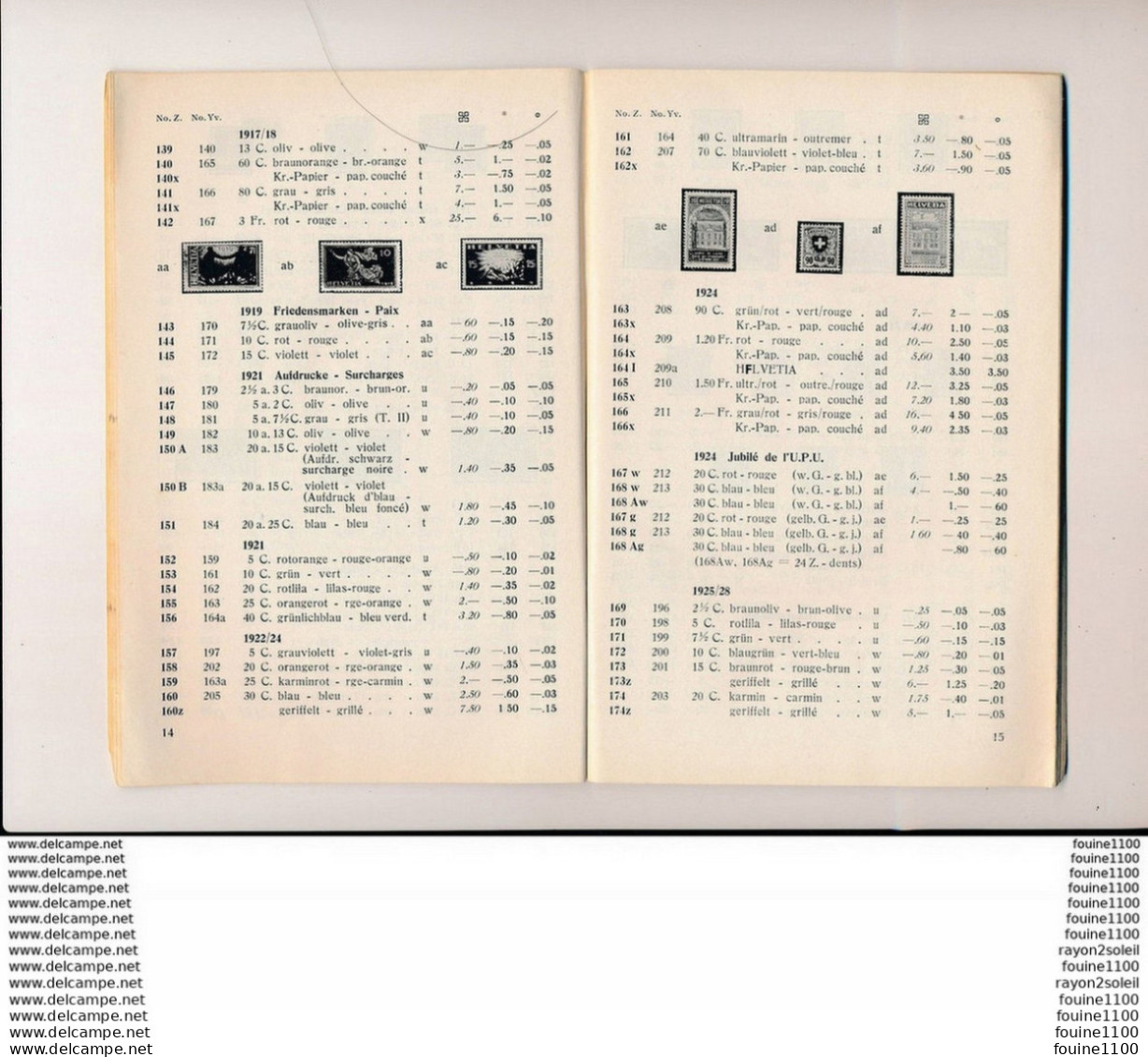 Catalogue De Cotation De Suisse Schweiz Liechtenstein E Babaeff Genève   Timbres Poste  1940 - Zwitserland