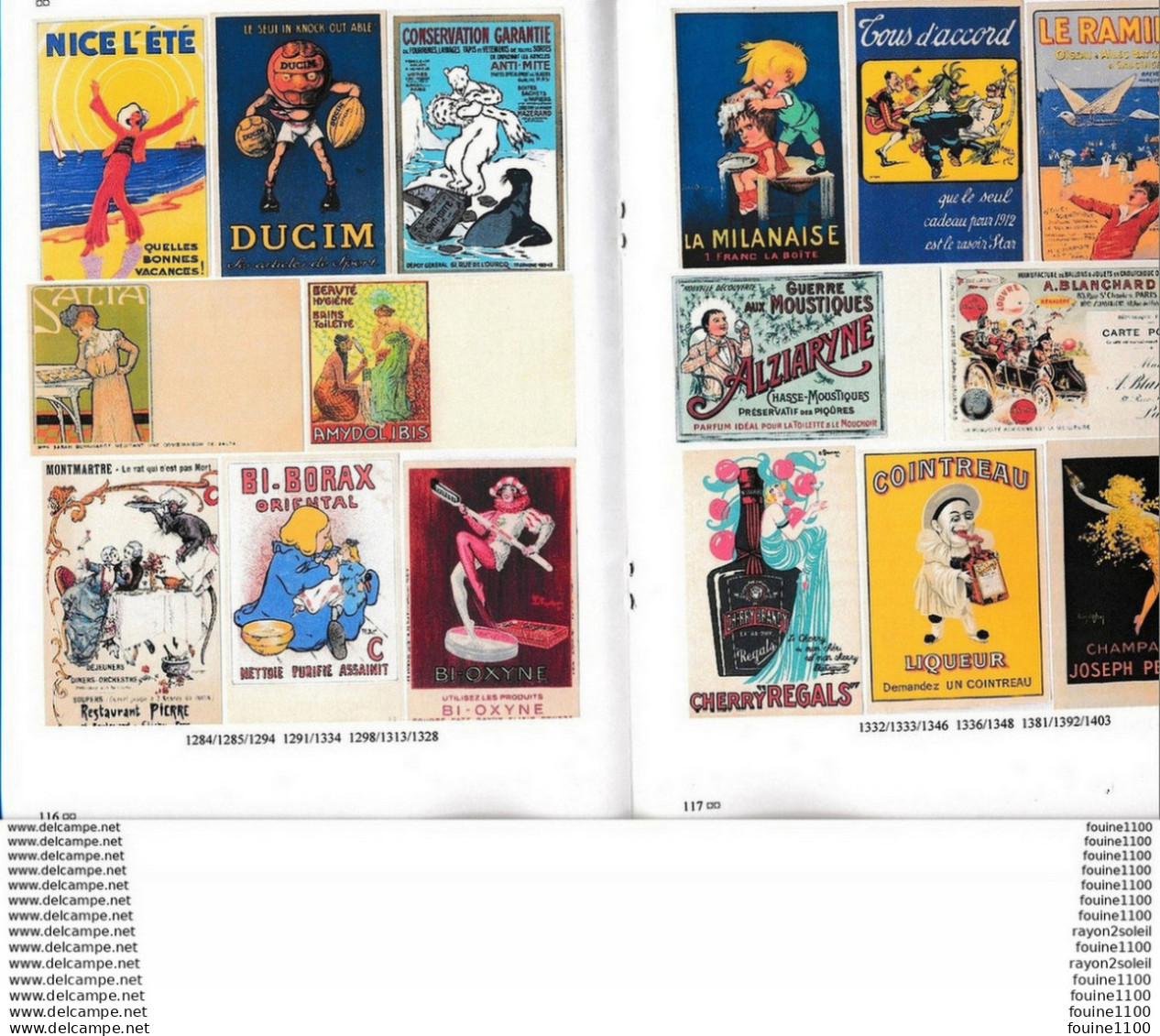 Catalogue De Vente Sur Offres Del Balzo Spécial Publicitaires ( Cognac Michelin  Cafés Gilbert Etc.....) - Books & Catalogues