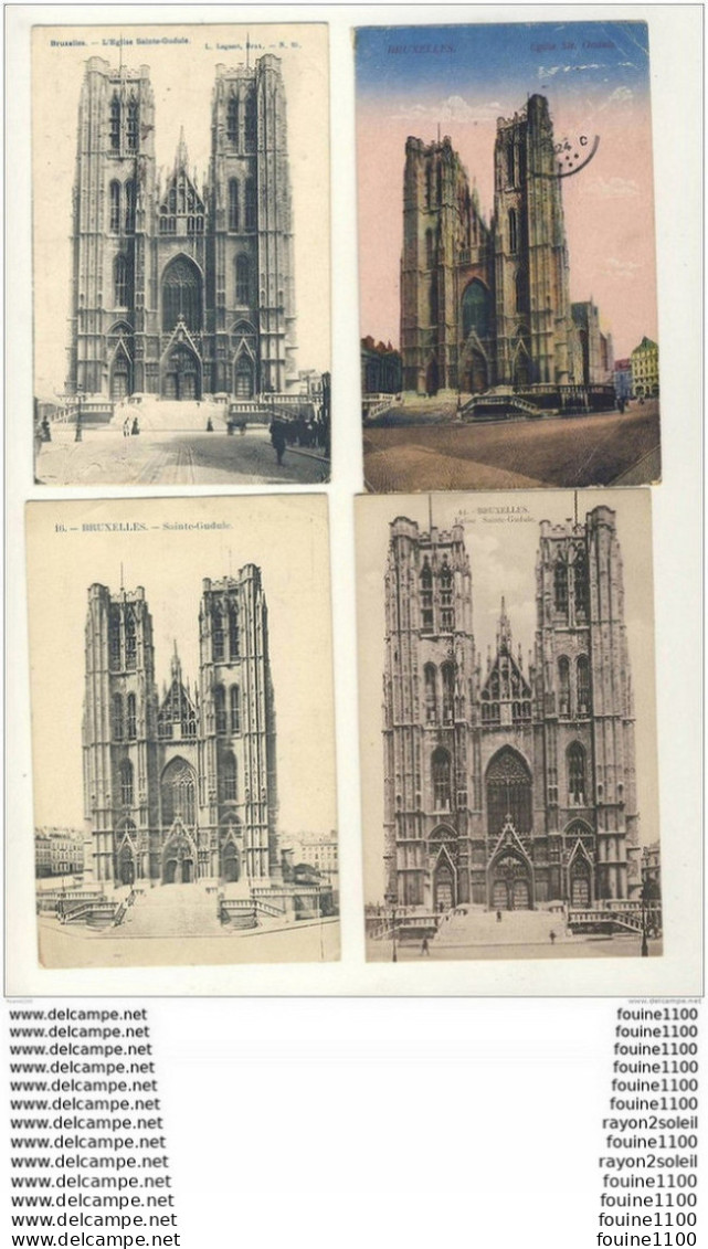 Lot De 44 Cartes De Bruxelles  ( Toutes Visibles En Recto Verso Voir Scannes ) - Loten, Series, Verzamelingen