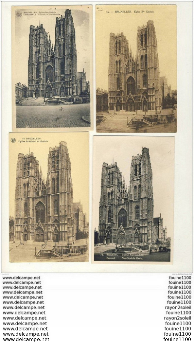 Lot De 44 Cartes De Bruxelles  ( Toutes Visibles En Recto Verso Voir Scannes ) - Sets And Collections