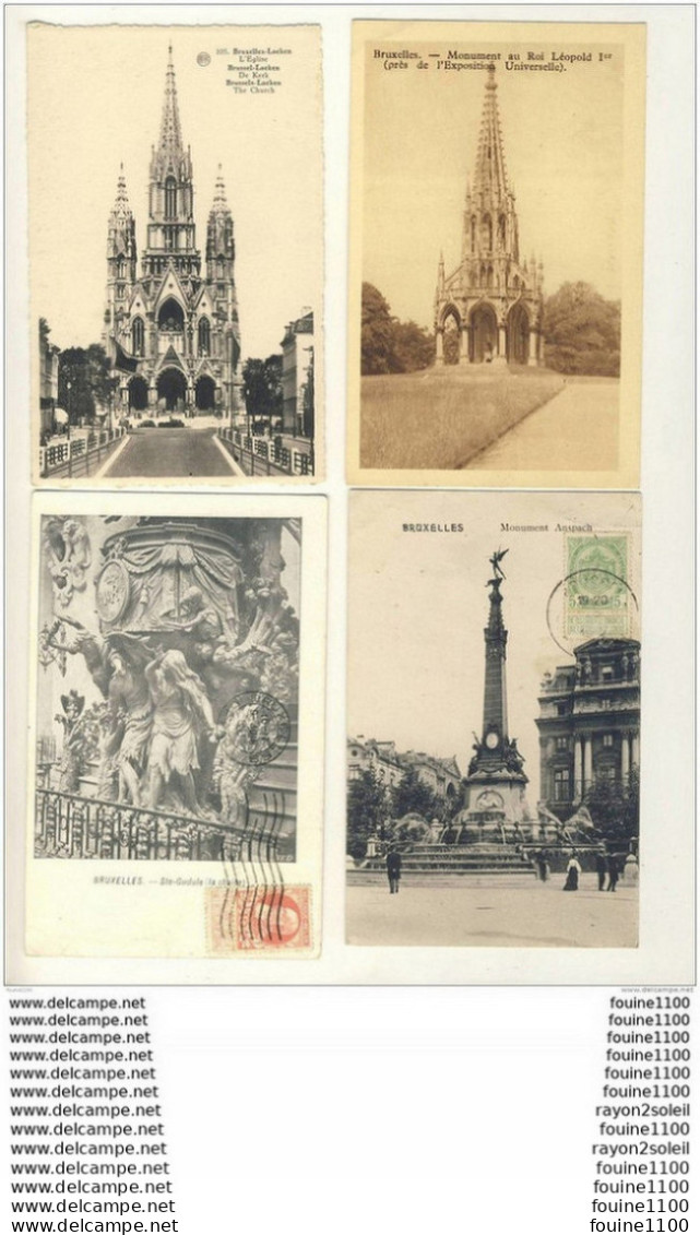 lot de 44 cartes de bruxelles  ( toutes visibles en recto verso voir scannes )