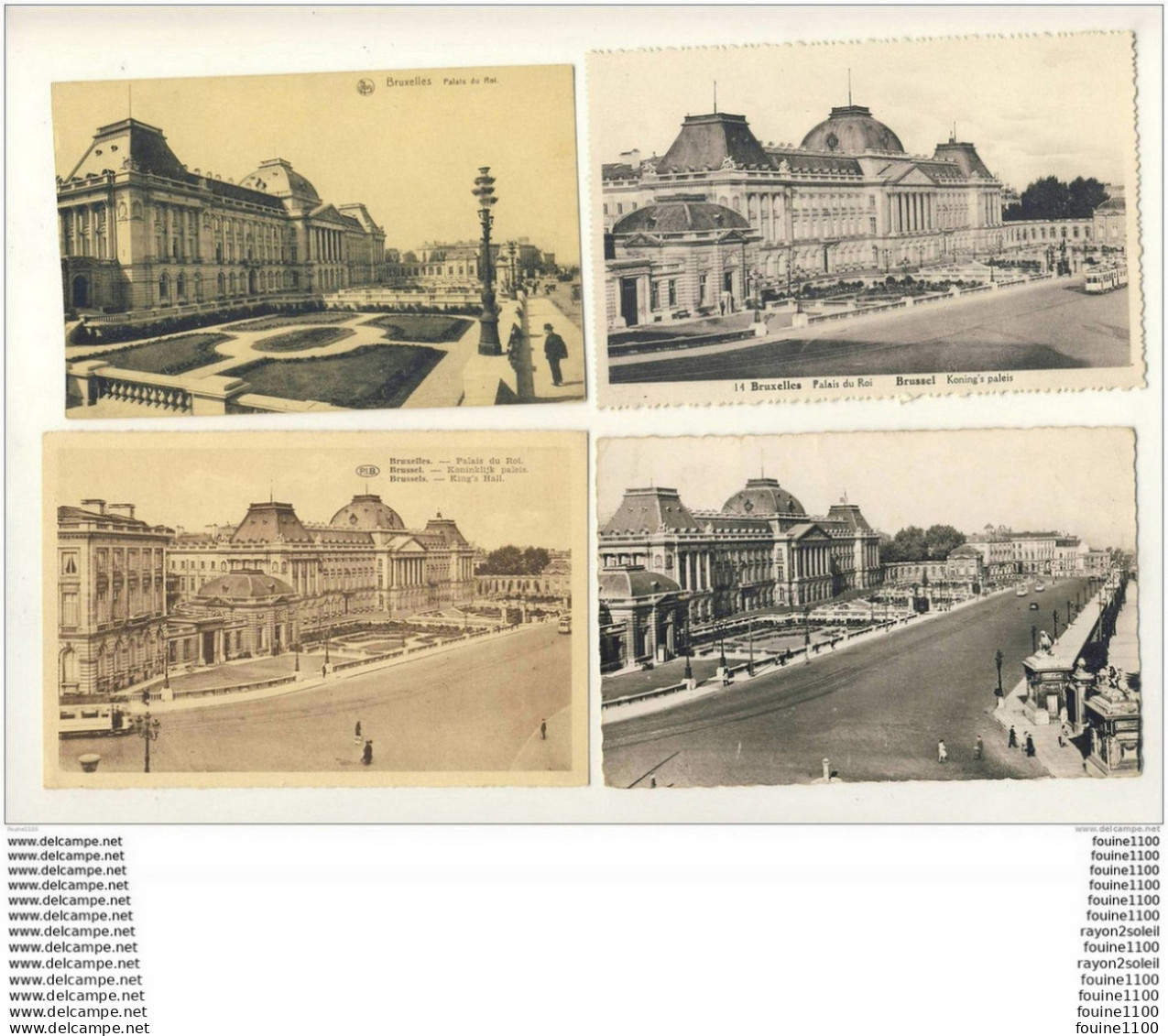 lot de 44 cartes de bruxelles  ( toutes visibles en recto verso voir scannes )