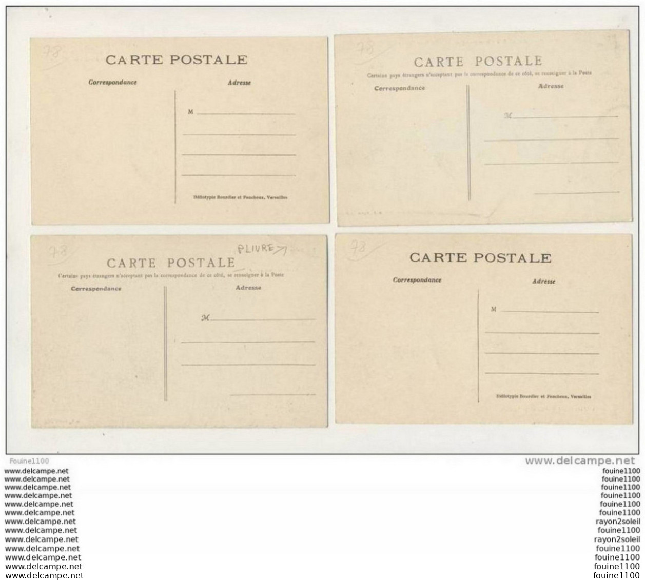 Lot De 6 Cartes De L' Abbaye De Port Royal Des Champs ( Visibles En Recto Verso Voir Scannes ) - Magny-les-Hameaux