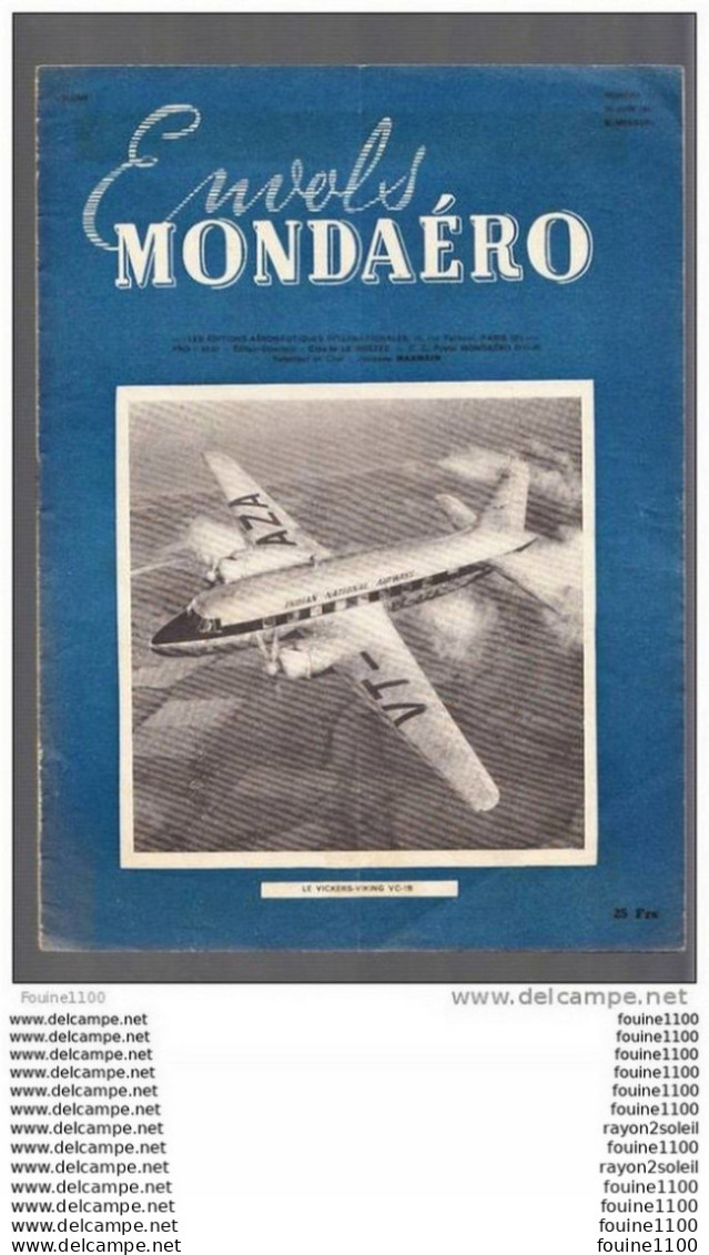 Fascicule / Magazine  De L' Envols Mondaéro ( Le Vickers Viking Vc - 18  ) N° 13 - Inflight Magazines