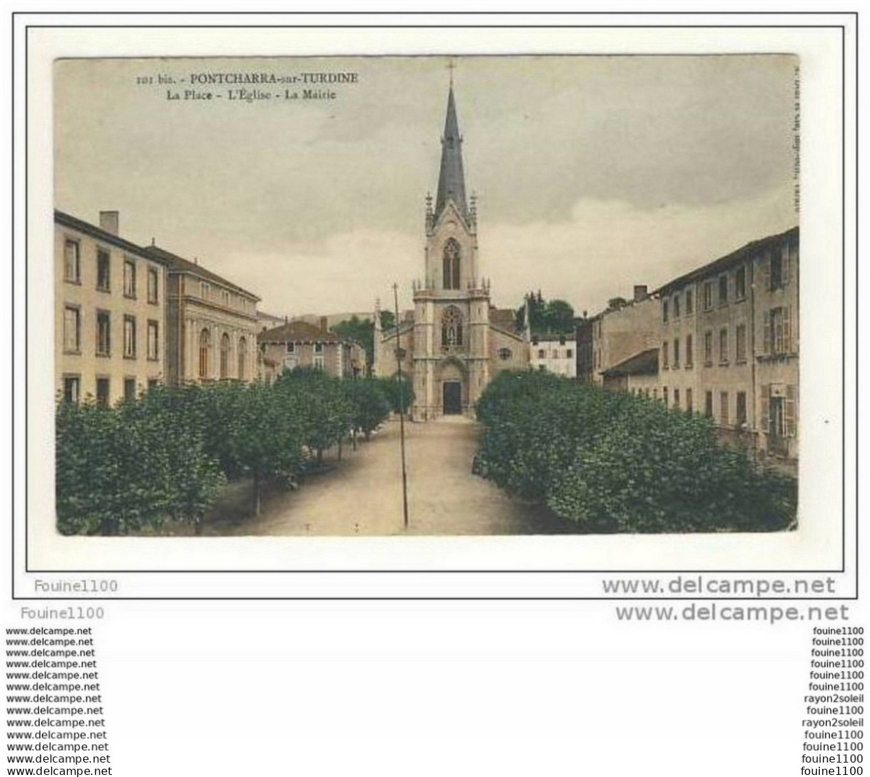 Carte De Pontcharra Sur Turdine  Recto Verso - Pontcharra-sur-Turdine
