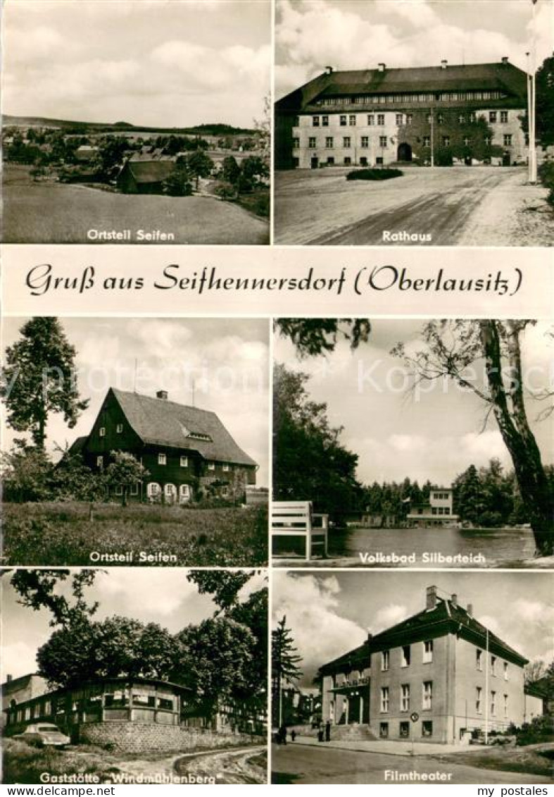 73754363 Seifhennersdorf Rathaus Volksbad Silberteich Gaststaette Windmuehlenber - Seifhennersdorf