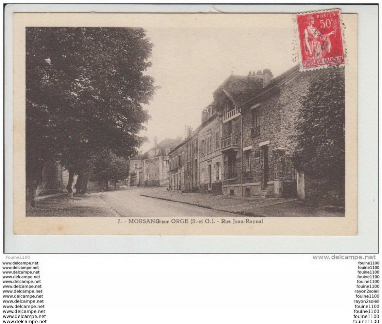 Carte De MORSANG SUR ORGE  Rue Jean Raynal  ( Recto Verso ) - Morsang Sur Orge