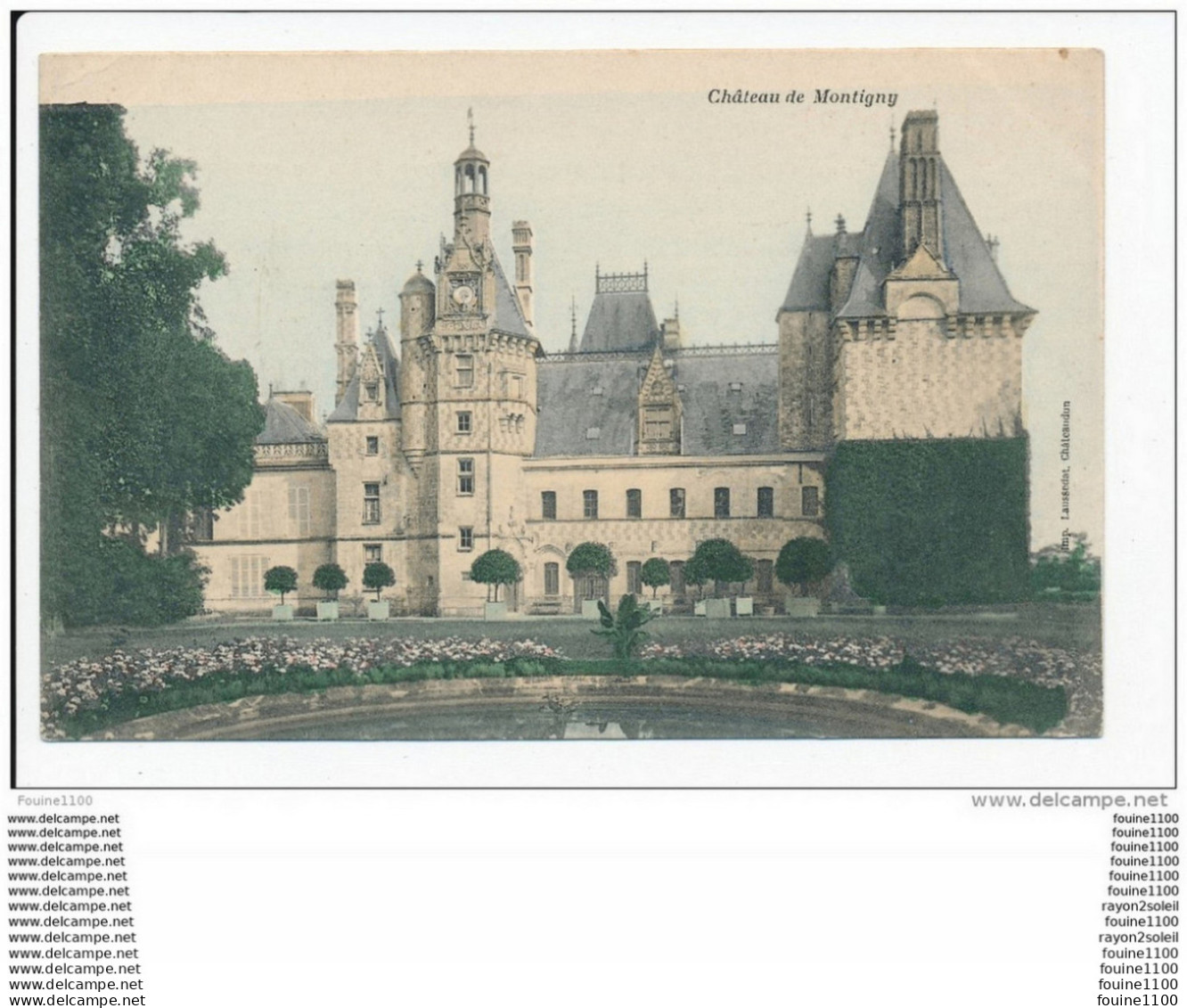 Carte  De Montigny Le Gannelon Le Château  ( Recto Verso ) - Montigny-le-Gannelon