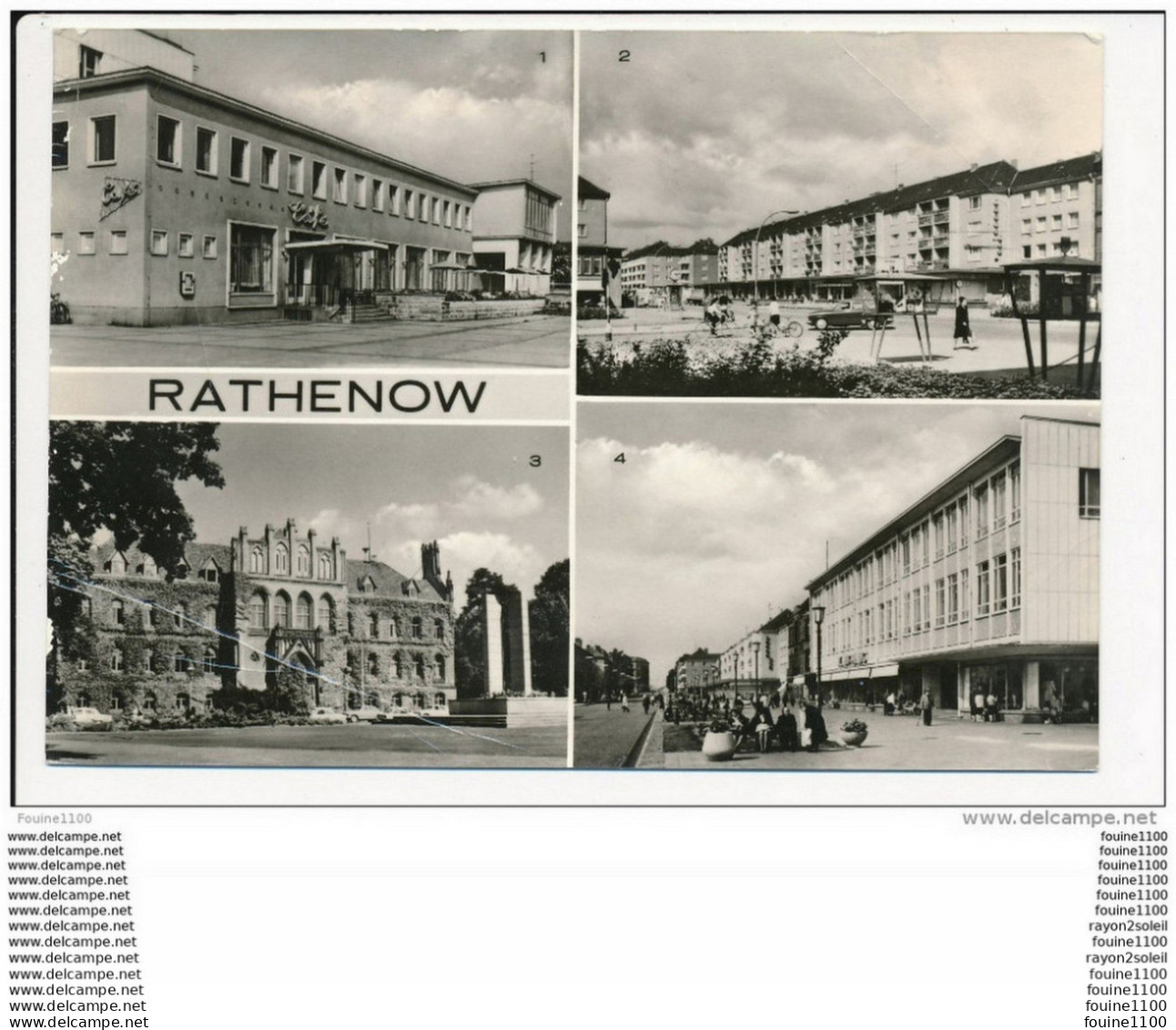 Carte Format 15 X 10,5 Cm  Rathenow   ( Recto Verso ) Mauvais état - Rathenow