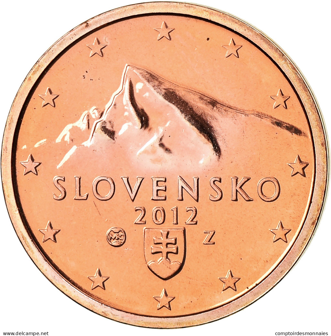 Slovaquie, 2 Euro Cent, 2012, BU, FDC, Copper Plated Steel, KM:96 - Slovaquie