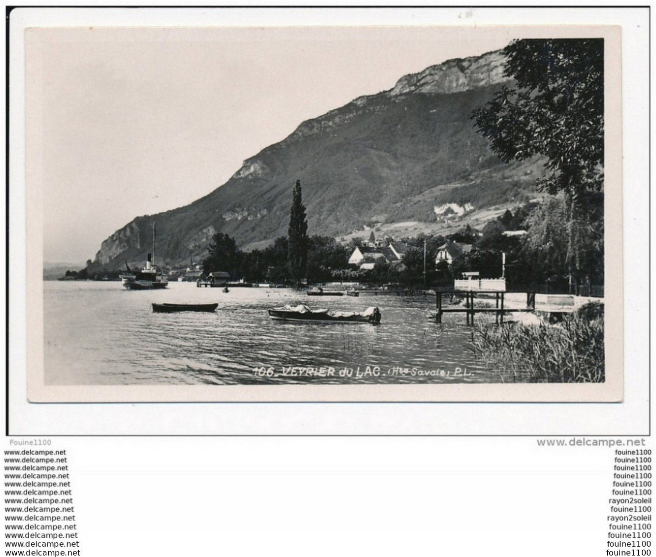 Carte De Veyrier  Du Lac  ( Recto Verso ) - Veyrier