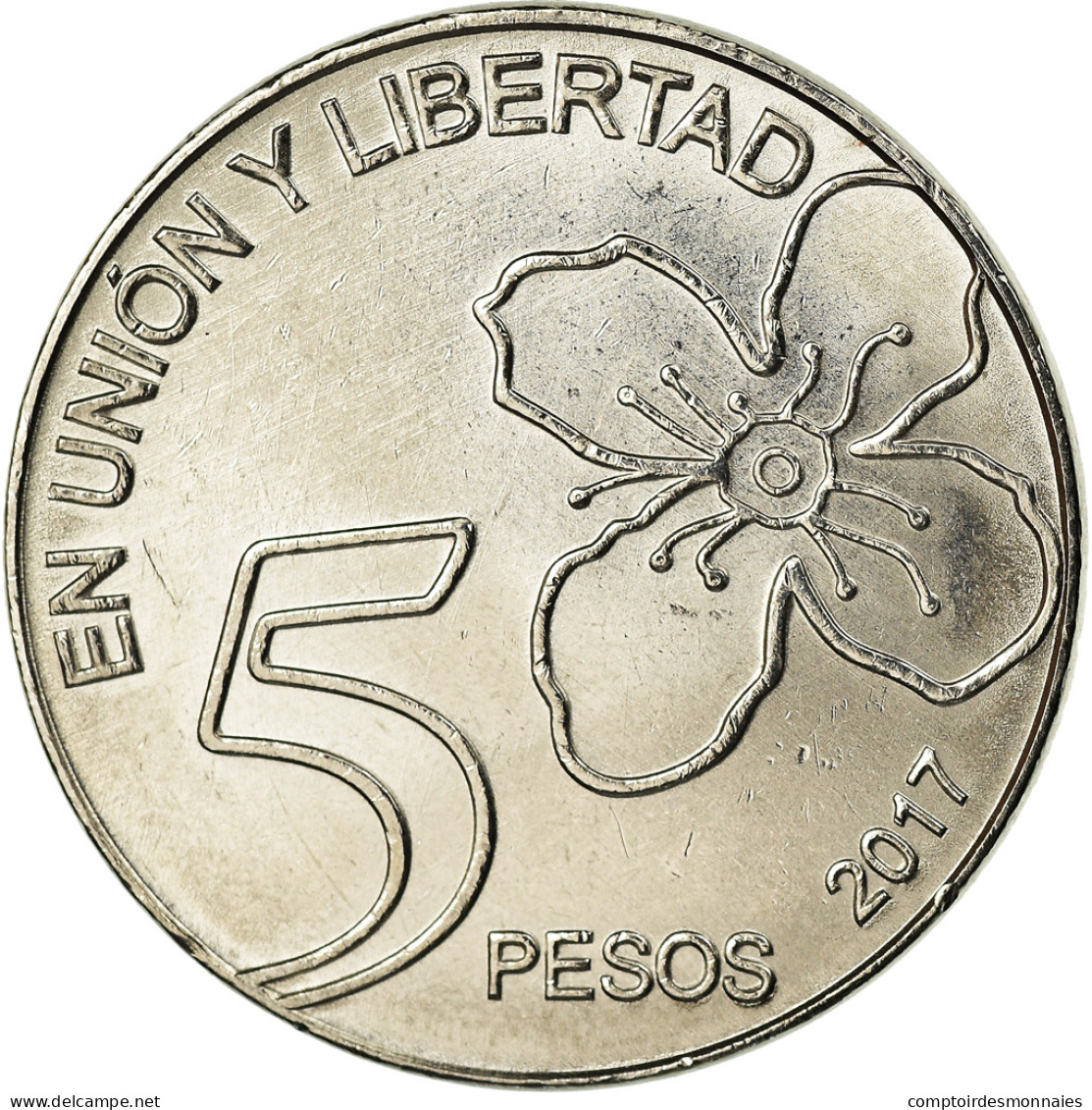 Monnaie, Argentine, 5 Pesos, 2017, SPL, Stainless Steel - Argentine