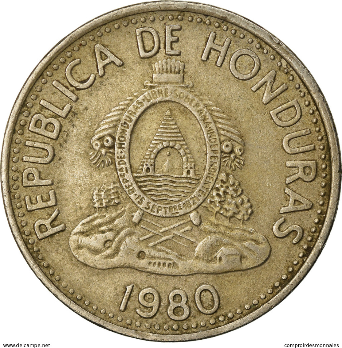 Monnaie, Honduras, 5 Centavos, 1980, TTB, Copper-nickel, KM:72.2 - Honduras