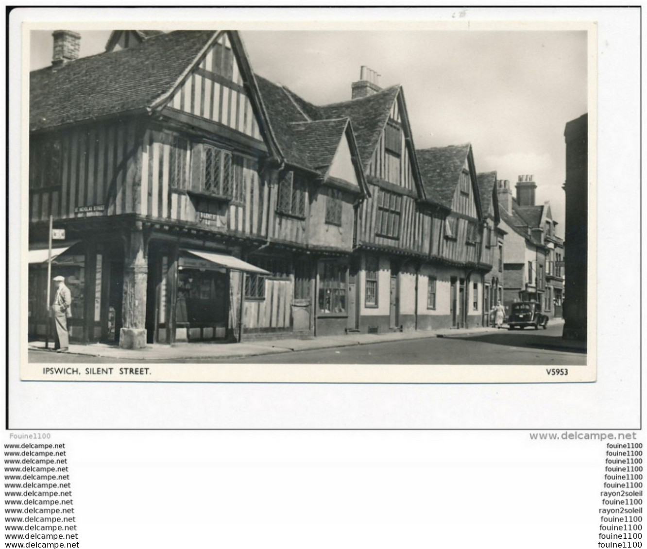 Carte De  Ipswich  Silent Street  ( Format C.P.A )( Recto Verso ) - Ipswich