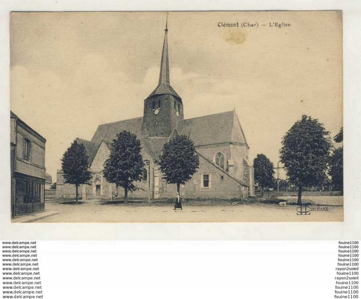 ## PEU COURANTE  ##  CARTE DE CLEMONT  ( Recto Verso ) - Clémont