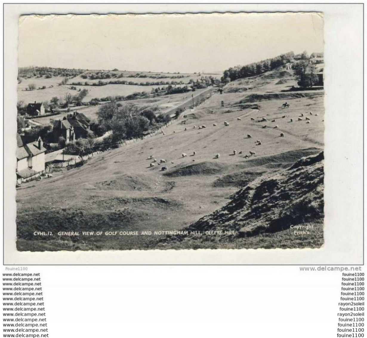 Général View Of Golf Course And Nottingham Hill Cleeve Hill ( Format 13,5 X 10,5 Cm )( Recto Verso ) - Cheltenham
