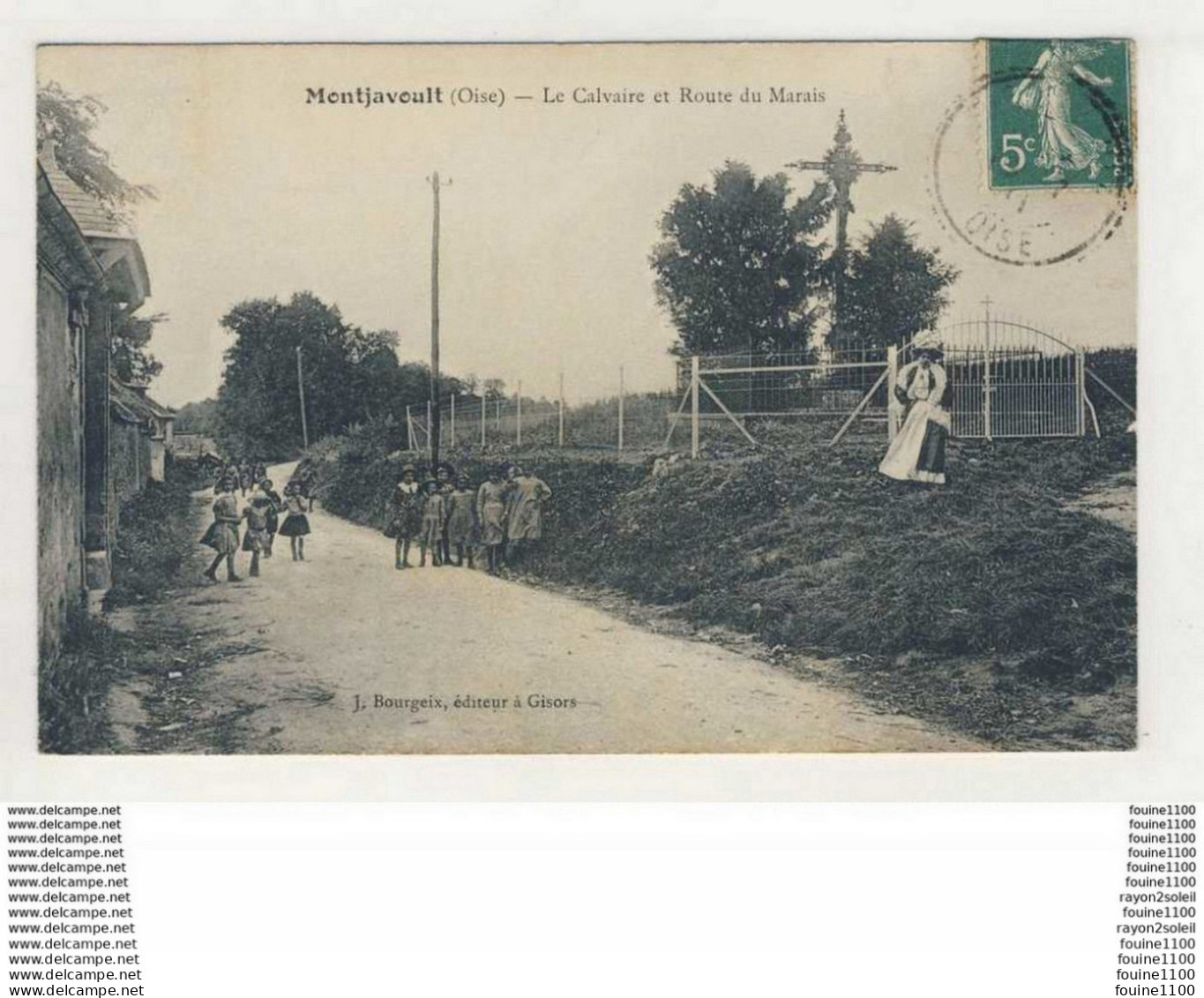 ## ACHAT IMMEDIAT  ##  Carte De  Montjavoult Le Calvaire Et Route Du Marais ( Recto Verso ) - Montjavoult