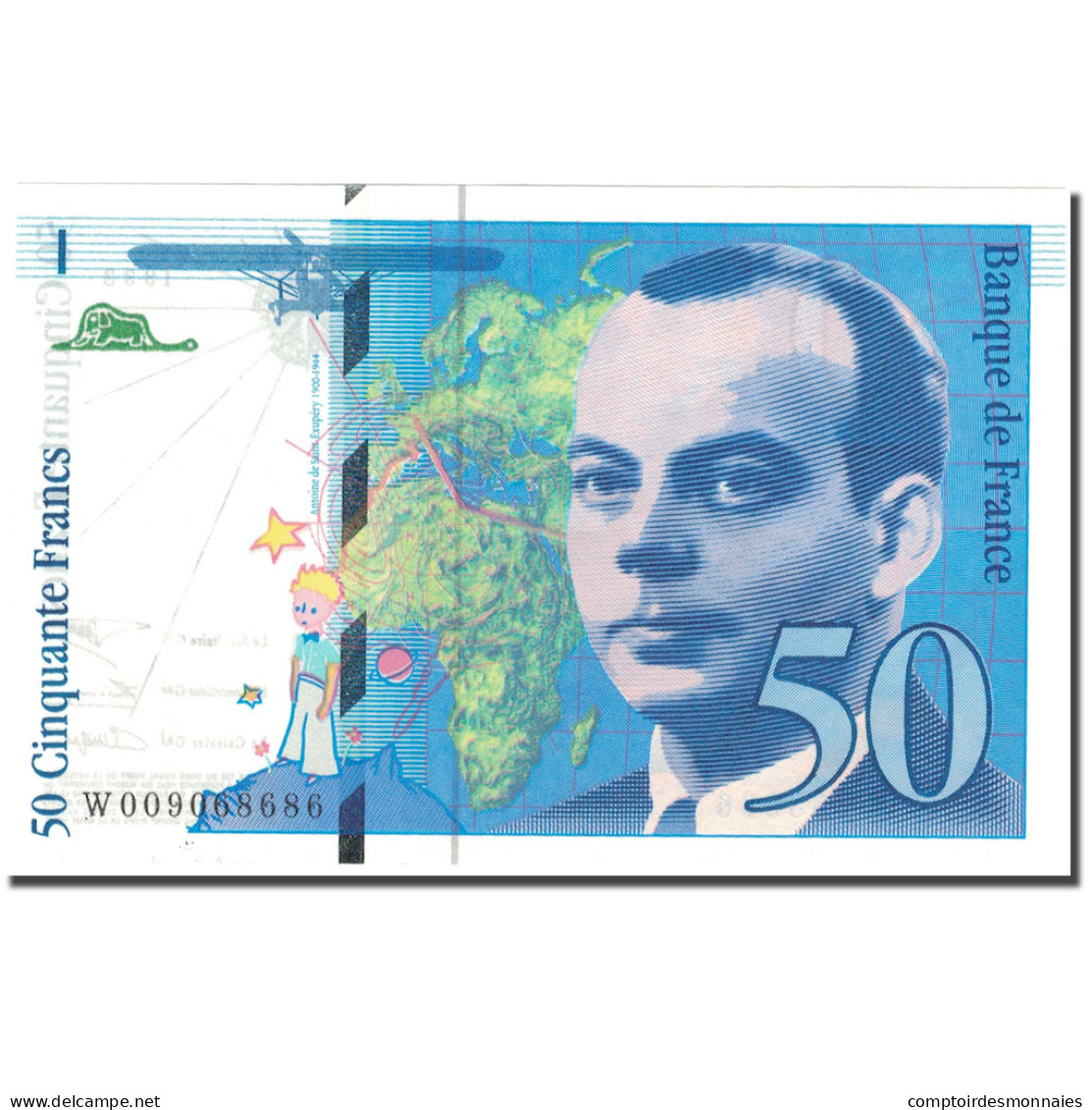 France, 50 Francs, St Exupéry, 1993, 1993, NEUF, Fayette:72.2, KM:157b - 50 F 1992-1999 ''St Exupéry''