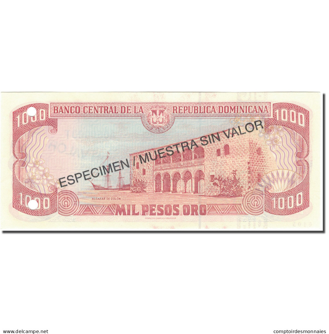 Billet, Dominican Republic, 1000 Pesos Oro, 1996, 1996, Specimen, KM:158s1, SPL - Repubblica Dominicana