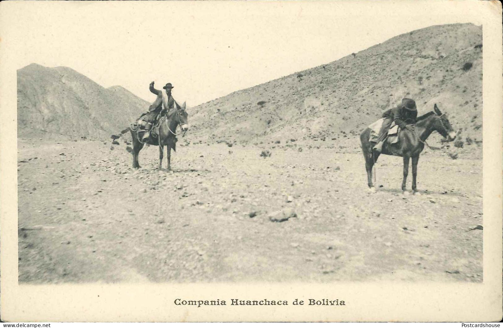 BOLIVIA POSTAL HUANCHACA  HOMBRES A CABALLO - Bolivie