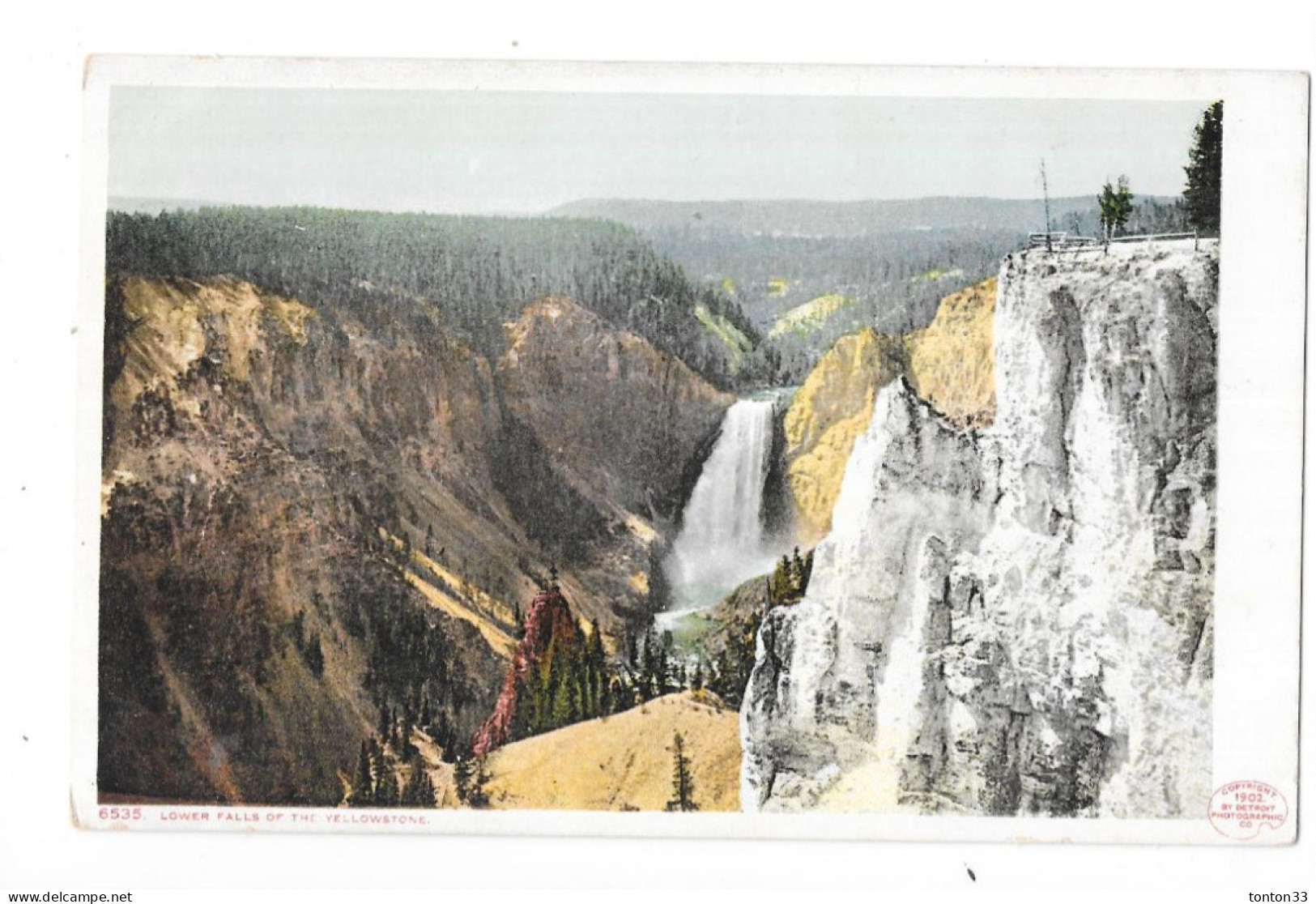YELLOWSTONE - WYOMING - ETATS UNIS - Lower Falls - GEO 4 - - Yellowstone