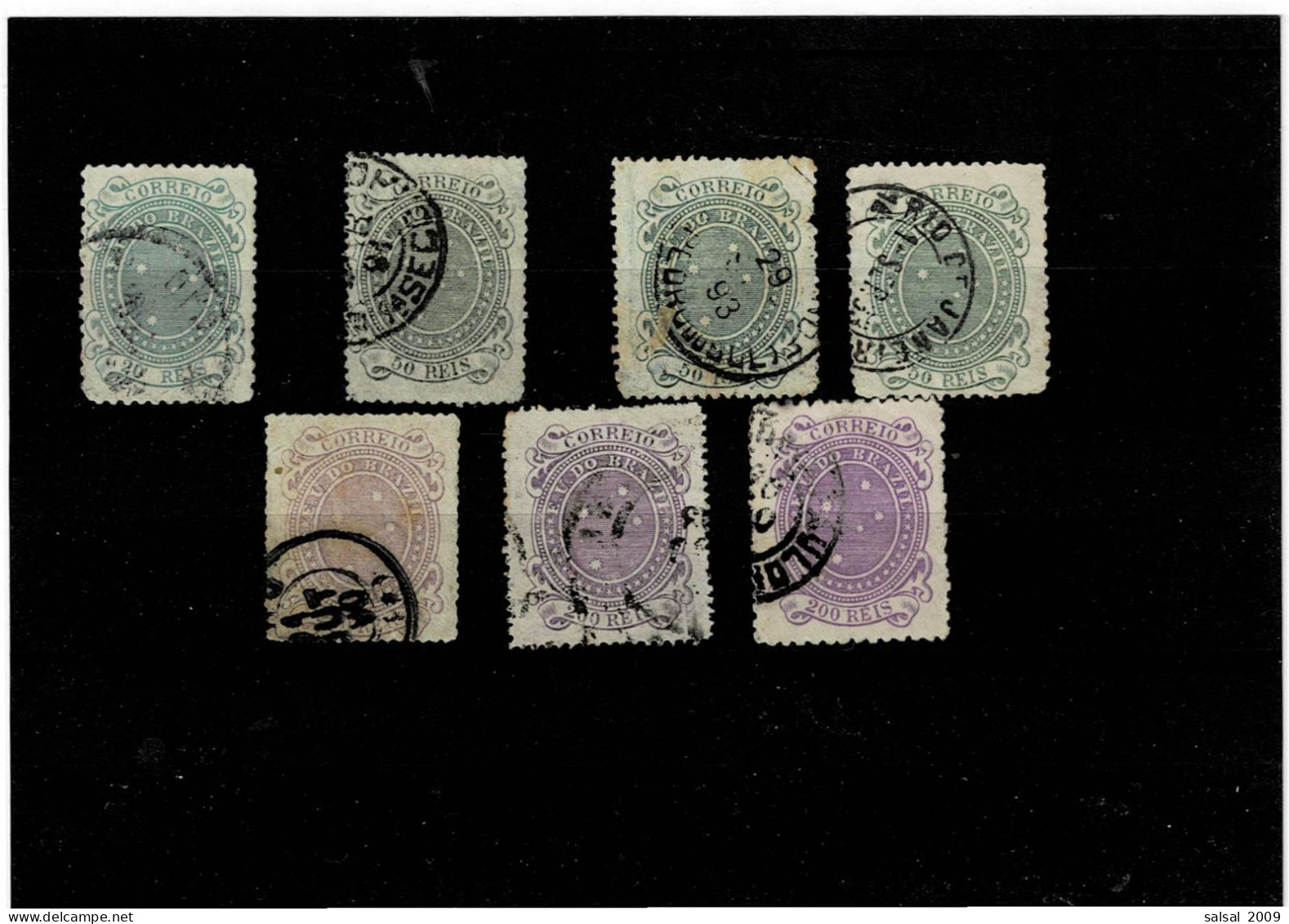 BRASILE ,"Repubblica",7 Pezzi Usati Con Ripetizioni ,qualita Ottima - Used Stamps