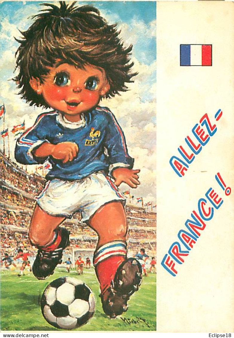 Illustrateur Michel Thomas - Dessin Enfants - Foot   F 102 - Thomas