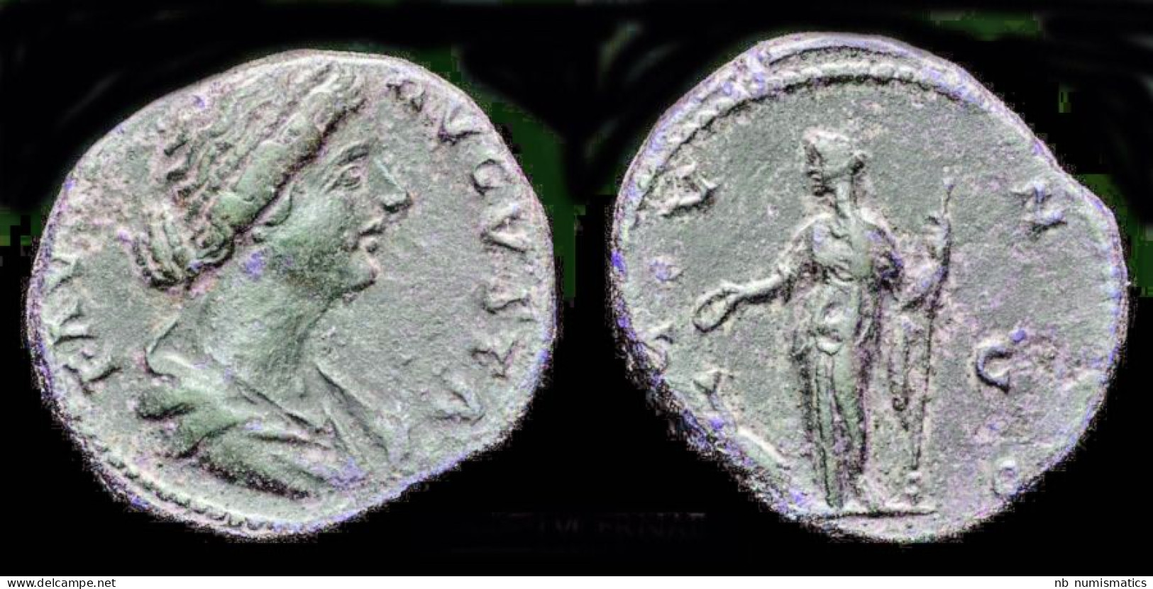 Faustina II, Augusta AE As Juno Standing Left - The Anthonines (96 AD To 192 AD)