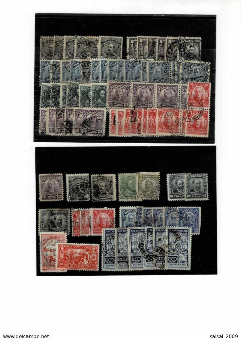 BRASILE ,"Serie Corrente"+altri ,80 Pezzi Usati ,in Genere Qualita Buona - Used Stamps