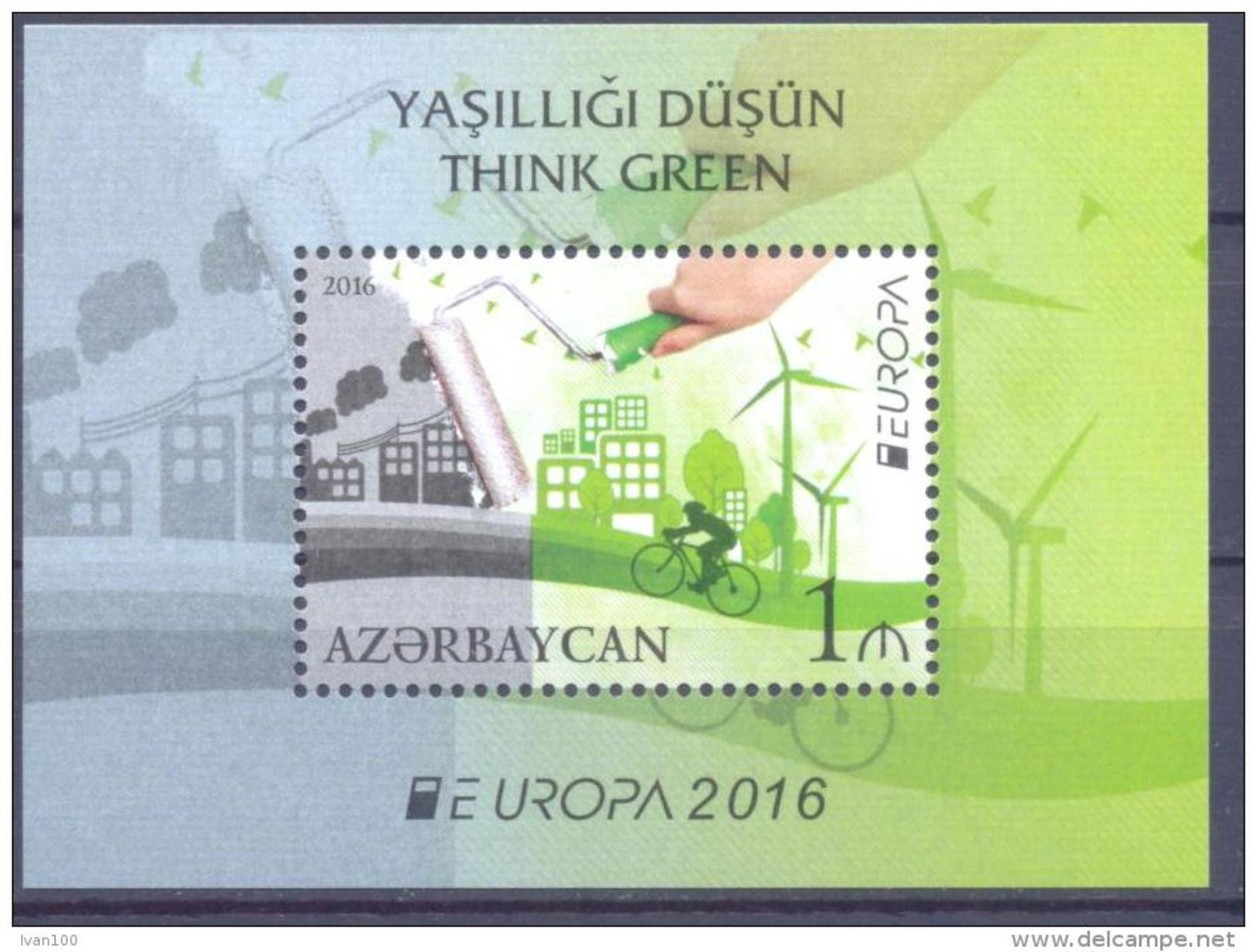 2016. Azerbaijan, Europa 2016, S/s, Mint/** - Azerbeidzjan