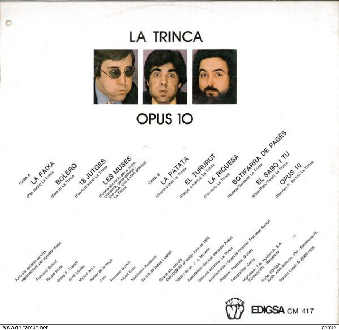 LA TRINCA  °  OPUS - Autres - Musique Espagnole