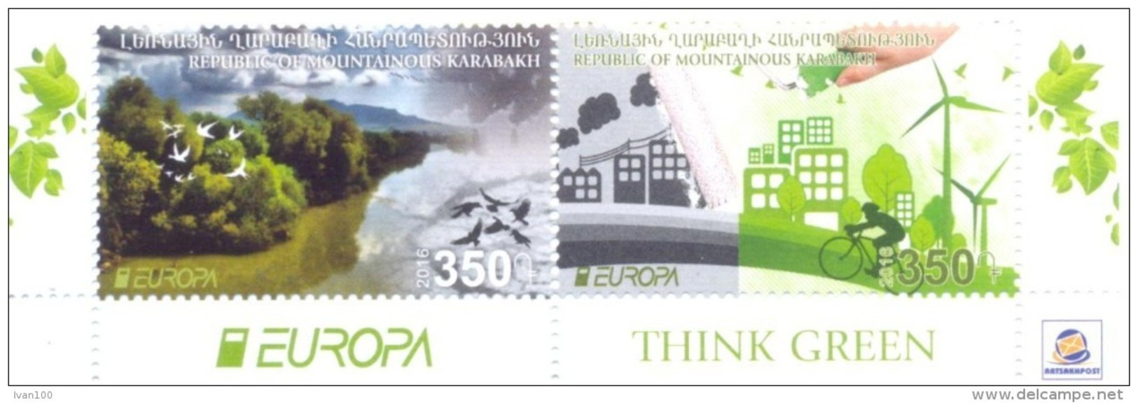 2016. Mountainous Karabakh, Europa 2016, 2v,  Mint/** - 2016