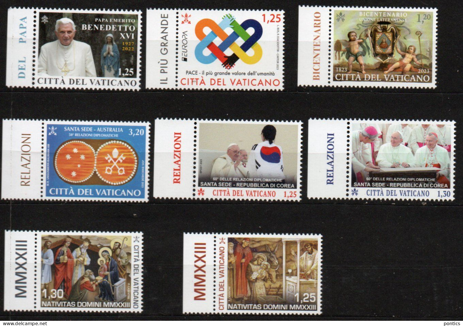 2023 - VATICANO - AE4B - ANNATA - 24 VALORI - 6 BF - INVIO GRATUITO ** - Unused Stamps